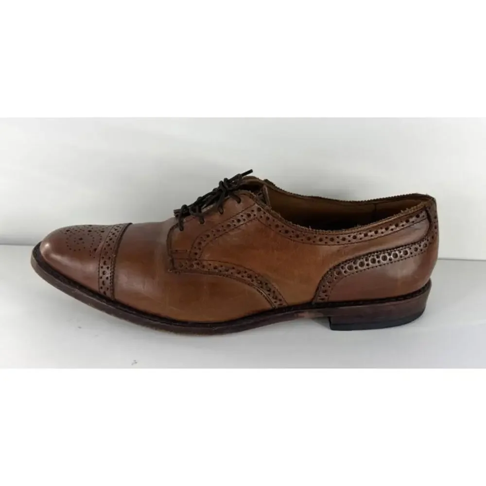 Allen Edmonds Strand Mens 11.5D Brogue Oxford Shoes Walnut Made in USA